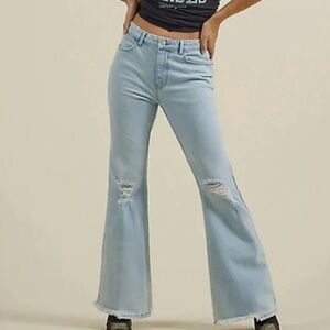 Wranger High Rise Fierce Flare Denim Jeans